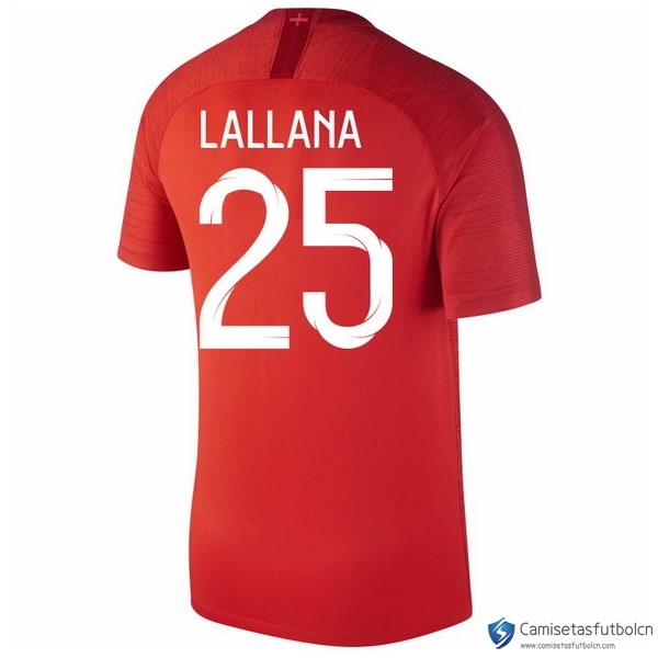 Camiseta Seleccion Inglaterra Segunda equipo Lallana 2018 Rojo